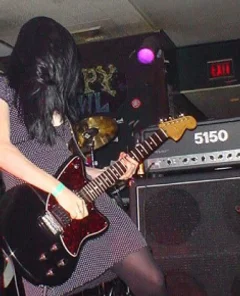 On stage at the Creepy Crawl in St. Louis, MO