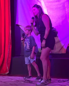 Little bit of karaoke at the City Museum with my buddy.